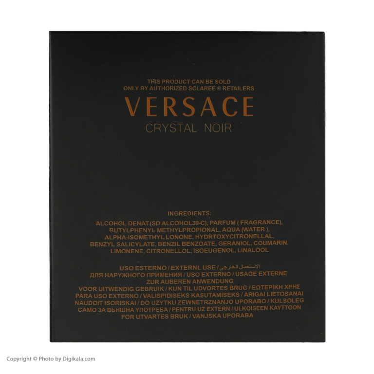ادو پرفیوم زنانه اسکلاره مدل Versace Crystal Noir حجم 100 میلی لیتر